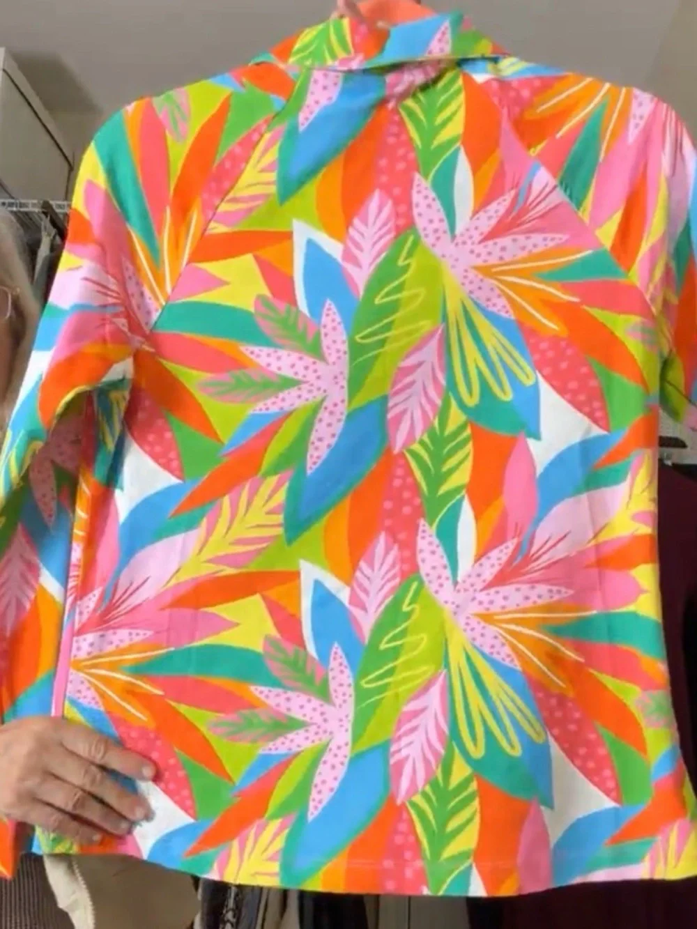 Mary Square half-zip top,  Hamptons Top or the Hamptons Get Tropical NWT Small - Picture 4 of 9
